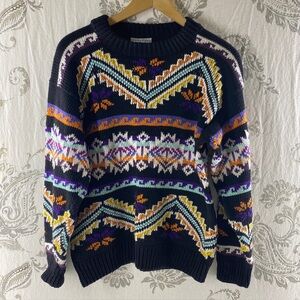 Nomadic Traders Aztec / southwestern Sweater 100% cotton
